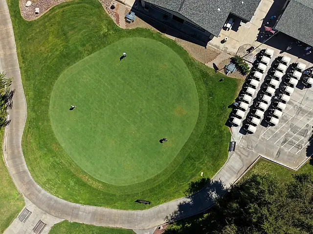 Golfers and partners on the course at the King of the Desert Classic.